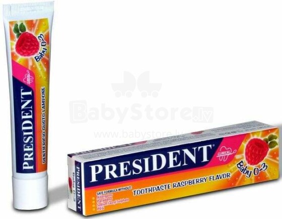 President Kids Baby Art.423708203  Детская укрепляющая зубная паста для детей от 0-3 лет  ,30мл