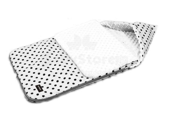 La bebe™ Minky+Cotton Sleeping bag Art.96510 White Sleeping bag for a stroller