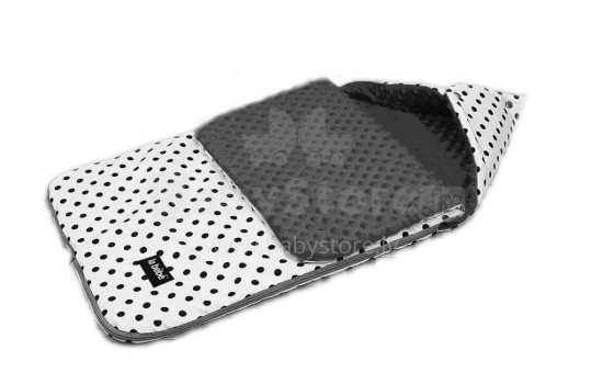 La bebe™ Minky+Cotton Sleeping bag Art.96511 Grey Sleeping bag for a stroller