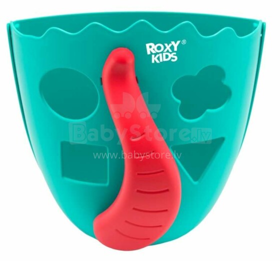Roxy Kids Dino Roxy Holder Mint Art.RTH-001 Vannitubades mänguasjade kogumiseks ja hoidmiseks on kraan