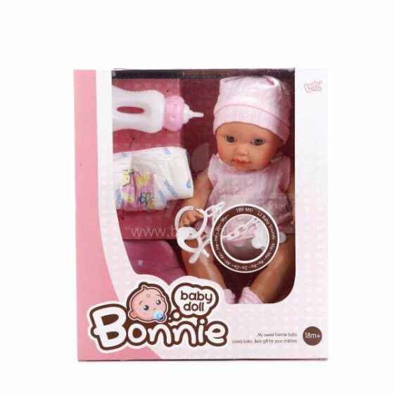 Bonnie Doll  Art.294877 Nukk lisavarustusega, 38 cm