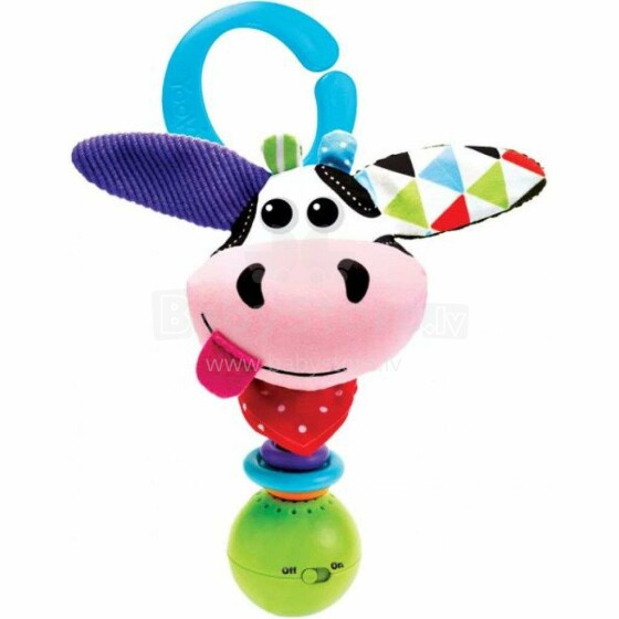 Yookidoo Cow 'Shake me' Rattle Art.40132 Погремушка музыкальная Коровка
