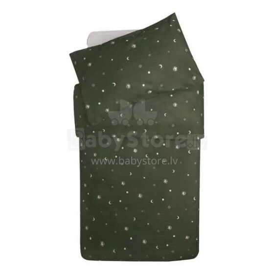 Jollein Duvet Cover Art.003-005-66091 Stargaze Leaf Green  - Комплект детского постельного белья из 2-х частей