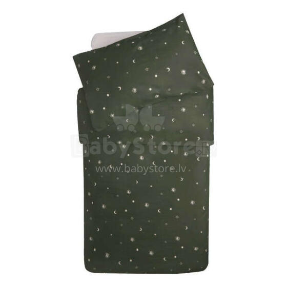 Jollein Duvet Cover Art.003-005-66091 Stargaze Leaf Green