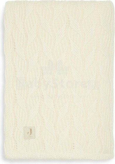 Jollein Cot Spring Knit Art.516-511-66036 Ivory/Coral Fleece - Puuvillane silmkoekangas 150x100sm