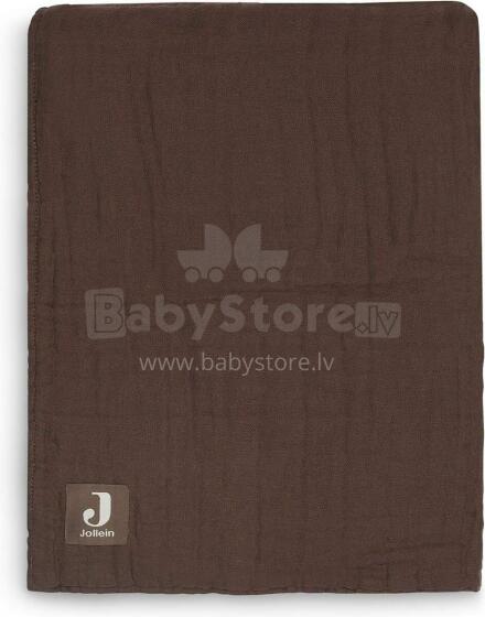Jollein Cradle Wrinkled Cotton Art.523-511-66043 Chestnut 75x100cm