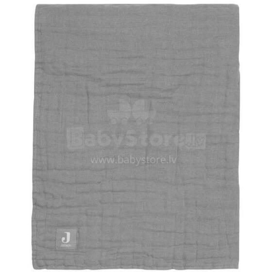 Jollein Cradle Wrinkled Cotton Art.523-511-66009 Storm Grey 75x100cm