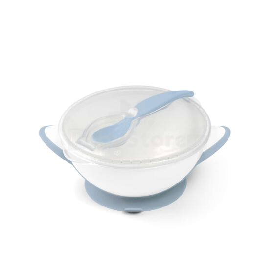 Babyono Art.1063/05 WHITE set plate and spoon