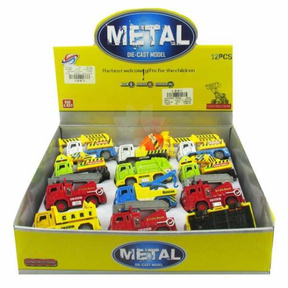 „DIe-Cast Metal Car Art.A-631A“ žaislinis automobilis vaikams 8 cm