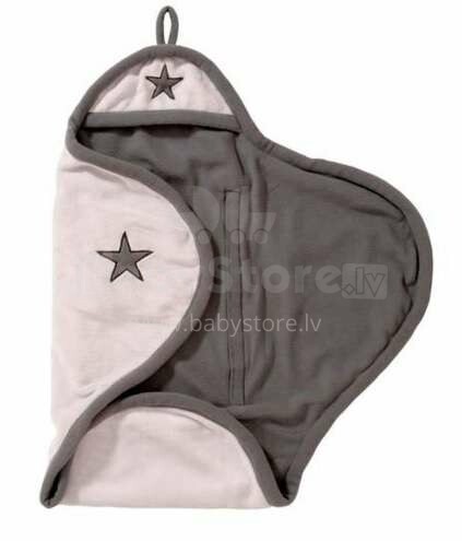 Jollein Wrap Fleece Star Grey Art.032-566-64977 Ümbrikuketta fliis 100x105sm