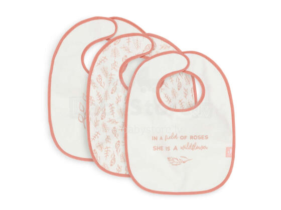 Jollein Terry Bib Waterproof Art.029-566-66028 Meadow Rosewood