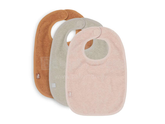 Jollein Bib Terry Art.029-566-00098 Pale Pink/Nougat/Caramel