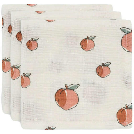 Jollein Muslin Mouth Cloth Peach Art.537-848-66030
