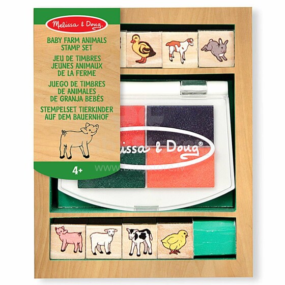 Melissa&Doug Stamp Sets Art.11639 Puitmarkide komplekt tindiga