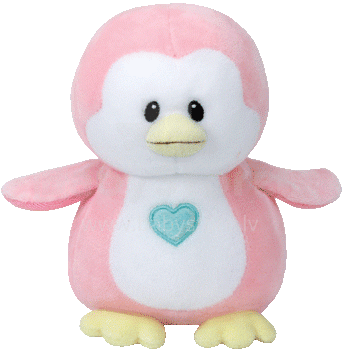 TY Baby Ty PENNY Pink Penguin Art.TY82005 Aukštos kokybės minkštas pliušinis žaislas
