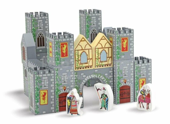 Melissa & Doug medinė pilis. 1032 m. Medinė pilis tikriems riteriams