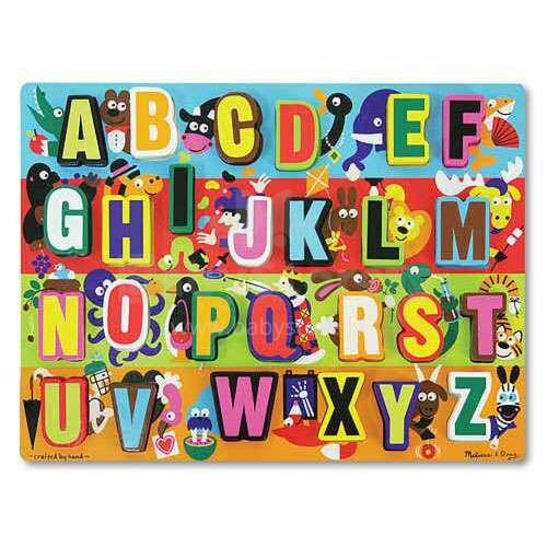 Melissa&Doug Puzzles  Jumbo Alphabet Art.13833  Puidust puzzle