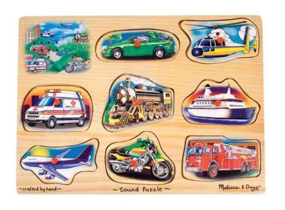 Melissa&Doug Sound Puzzles Vehicles Art.10267