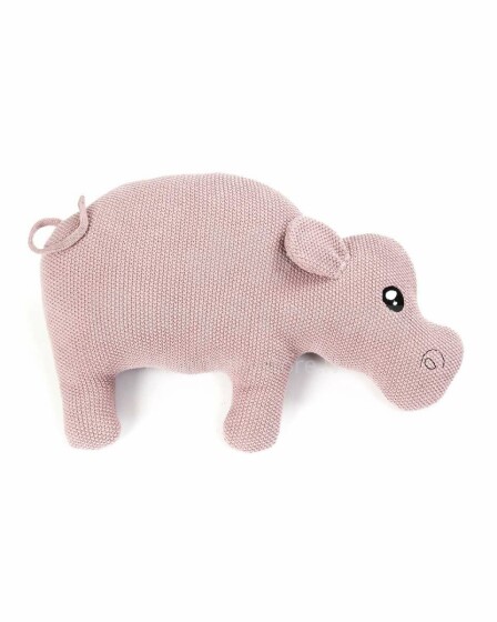 Smallstuff Knitted Cushion Powder Hippo Art.40045-2 100% puuvillast valmistatud dekoratiivpolster