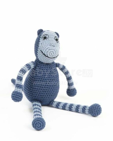 Smallstuff  Crochet Monkey Art.40000-01 Kootud laste mänguasi on valmistatud looduslikust bambusest