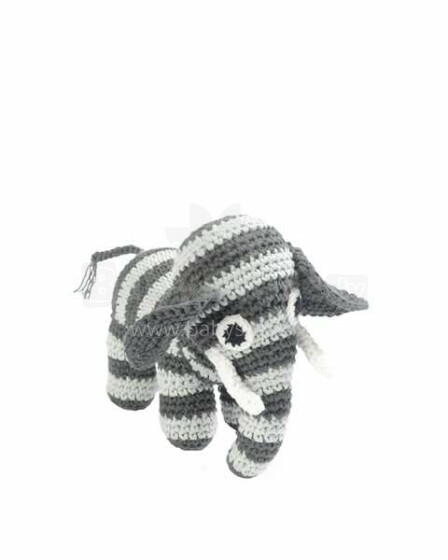 Smallstuff  Crochet Animals Art.40008-15  Kootud laste mänguasi on valmistatud looduslikust bambusest
