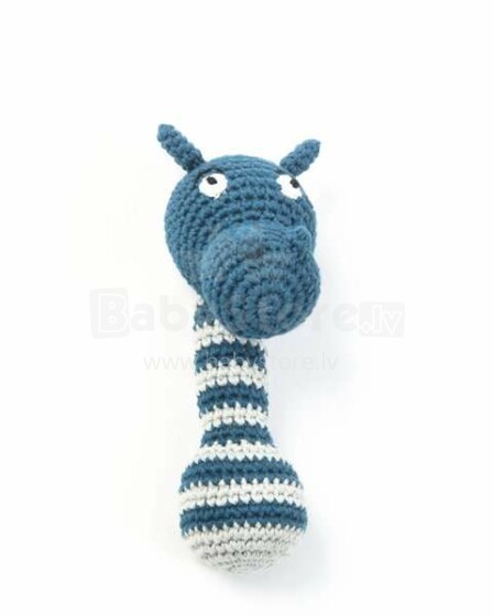 Smallstuff Crochet Maracas Hippo Art.40005-19 Mīksts adīts grabulis