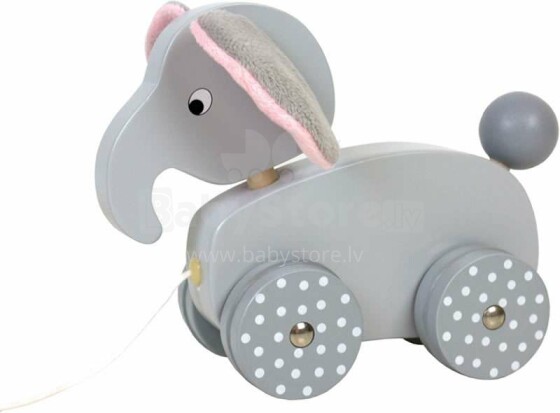 JaBaDaBaDo Pull Elephant  Art.W7053 Puidust mänguasja ratastel