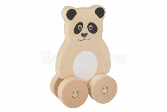 JaBaDaBaDo Pull Panda Art.W7109 Koka rotaļlieta uz riteņiem