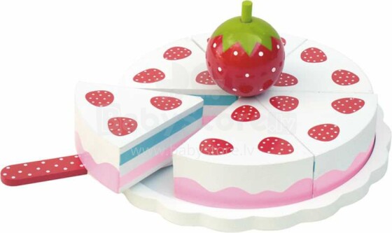 JaBaDaBaDo Strawberry Cake Art.T215 Puidust salve koos koogikestega