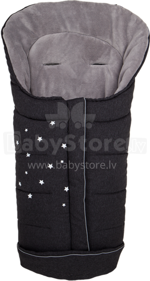 Fillikid Art.3010-96 Barodino tamsiai pilka melange kūdikių miegmaišis žieminis šiltas miegmaišis 100х50