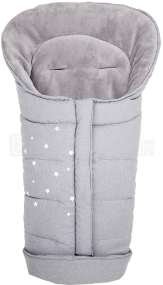 Fillikid Art.3010-87 Barodino Grey Melange kūdikių miegmaišis žieminis šiltas miegmaišis žiemai 100х50