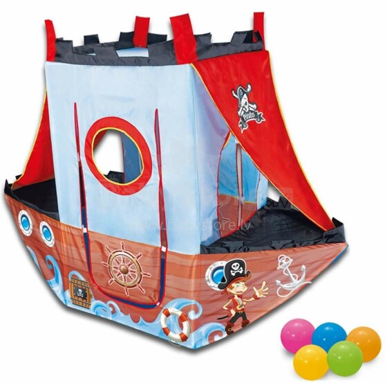 Gerardo's Toys Art.HF002/6 Pirates Ship Play Tent Mängu telk Piraatlaev 24 palliga