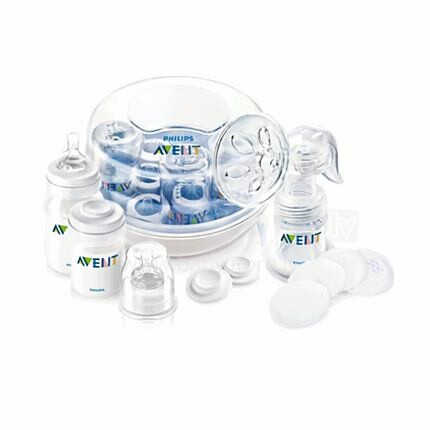Philips AVENT Set Natural Beginnings - Breastfeeding and sterilizing essentials