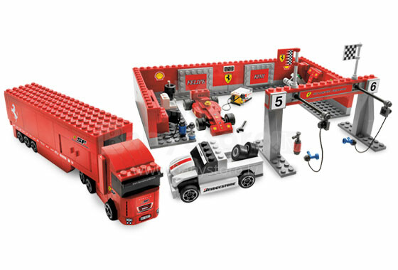 Игрушка SPEEDRACERS Lego Феррари F1 Гараж speed racers 8155