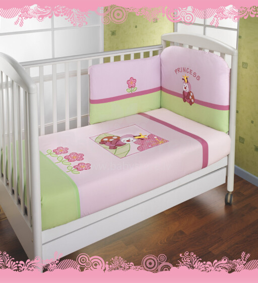 FERETTI Princess Terzetto Pink - 3 part bedding
