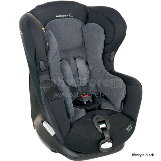 Automobilių sėdynė „Bebe Confort Iseos Neo +“, gyvenimo būdo juoda vaikams nuo 0-18 kg
