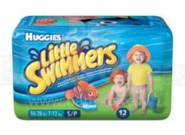 „Huggies“ mažieji plaukikai (7-12) S dydžio PAMPERIAI