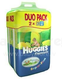Huggies Super-Flex Premium JUMBO PACK Duo 3.izmērs