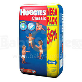 „Huggies Classic GIGA PACK“ 5 dydis