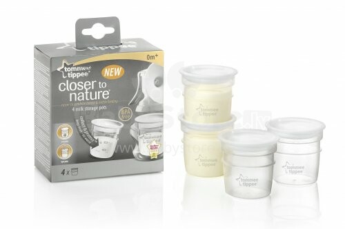 Tommee Tippee Art. 423010 Closer to Nature Milk Storage Pots