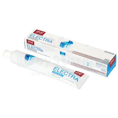 SPLAT Special Electra - balinanti dantų pasta, skirta naudoti su elektriniais dantų šepetėliais