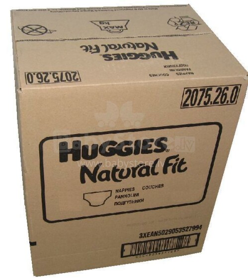 Huggies Natural Fit GIGA PACK 4 -подгузник 