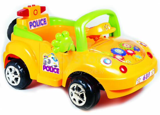 „SweetBaby Police Bug Summer 638“ vaikų elektromobilis su nuotolinio valdymo pultu