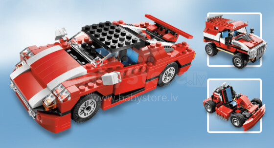 LEGO CREATOR didelio greičio sportinio automobilio (5867) konstruktorius