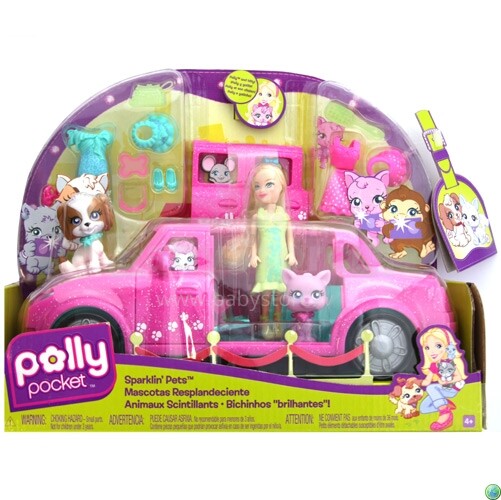 Mattel M8313 POLLY POCKET™ SPARKIN PETS LIMO лимузин Полли