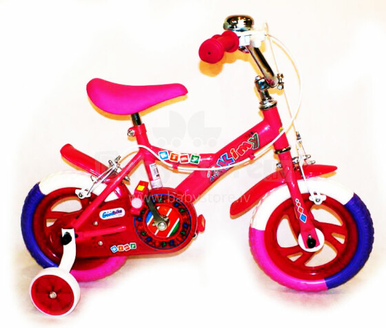 Vaikiškas dviratis BMX Kimy 12 '' 2009 paprastas dviratis su papildomais ratais