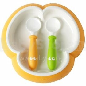 BABYBJORN Plate and Spoon Sunflower   