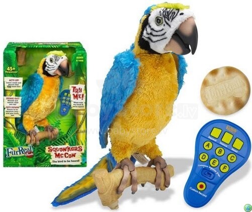 HASBRO 77182R FRR SQUAWKERS MCCAW PARROT RUS papūga