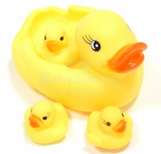 Rotaļlieta vannai Ducky pīle ar mazajiem