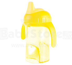 Difrax Art.704 Yellow NEW Non-spill cup with soft 250 ml